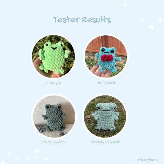 Baby Chubby Frog Crochet Pattern NO SEW