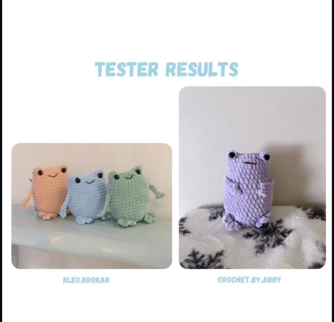 Chubby Frog Crochet Pattern NO SEW