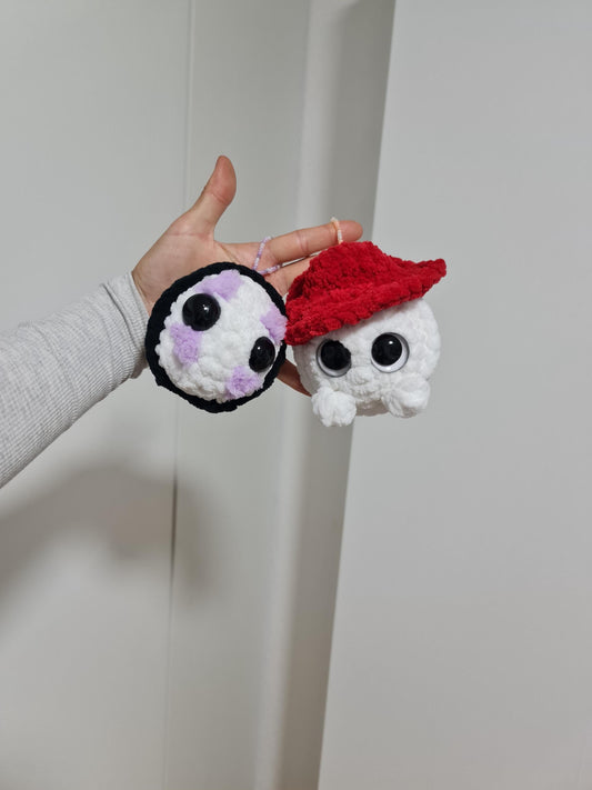 Noface & Radish Keychains Bag Charm