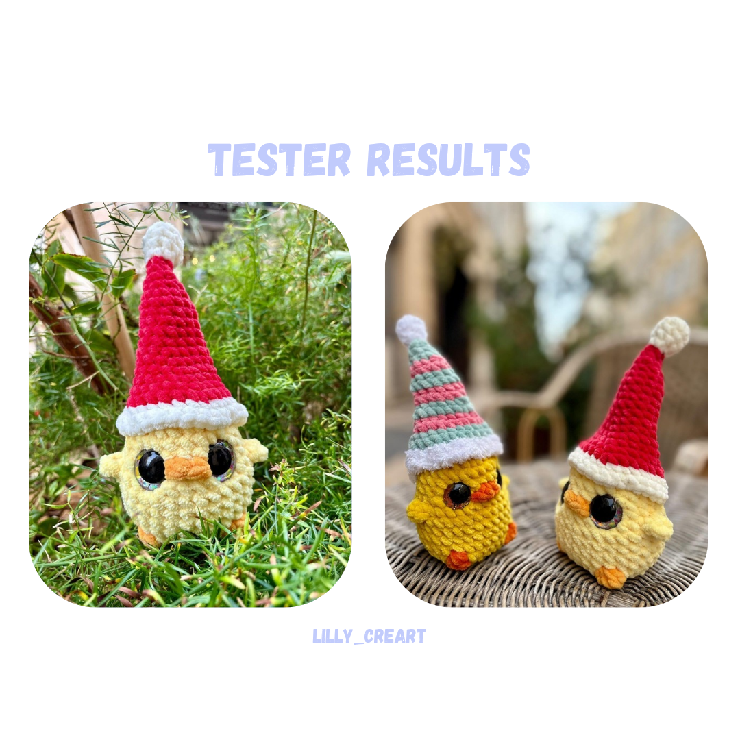 Baby Christmas Duck Crochet Pattern NO SEW