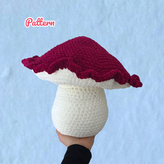 Chunky Mushroom Crochet Pattern NO SEW
