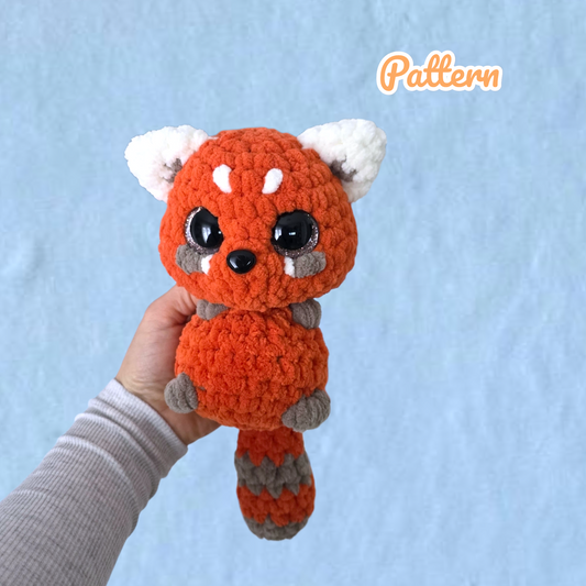 Red Panda Crochet Pattern Low Sew