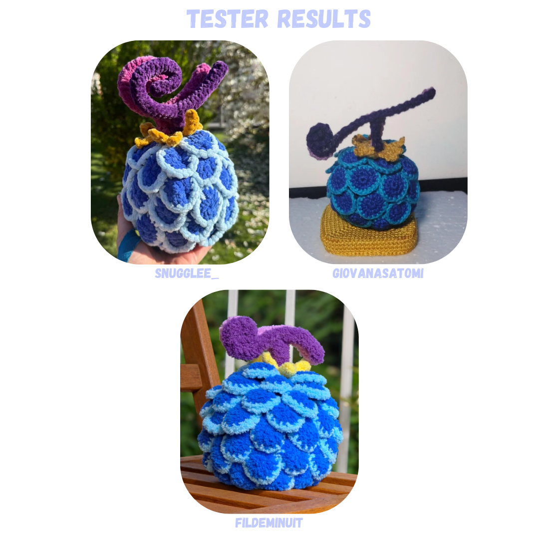 Devil Fruit BUNDLE Crochet Pattern 12 Fruit Designs
