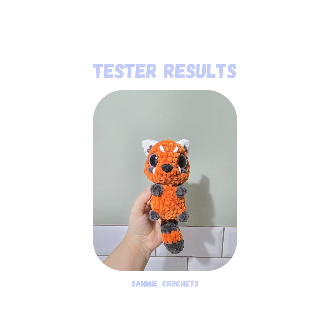 Red Panda Crochet Pattern Low Sew