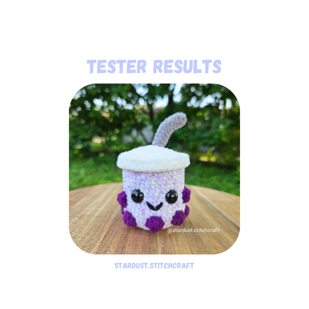 Bubble Tea Crochet Pattern Low Sew