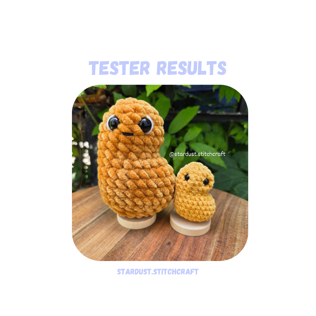 Chicken Nugget Crochet Pattern No Sew