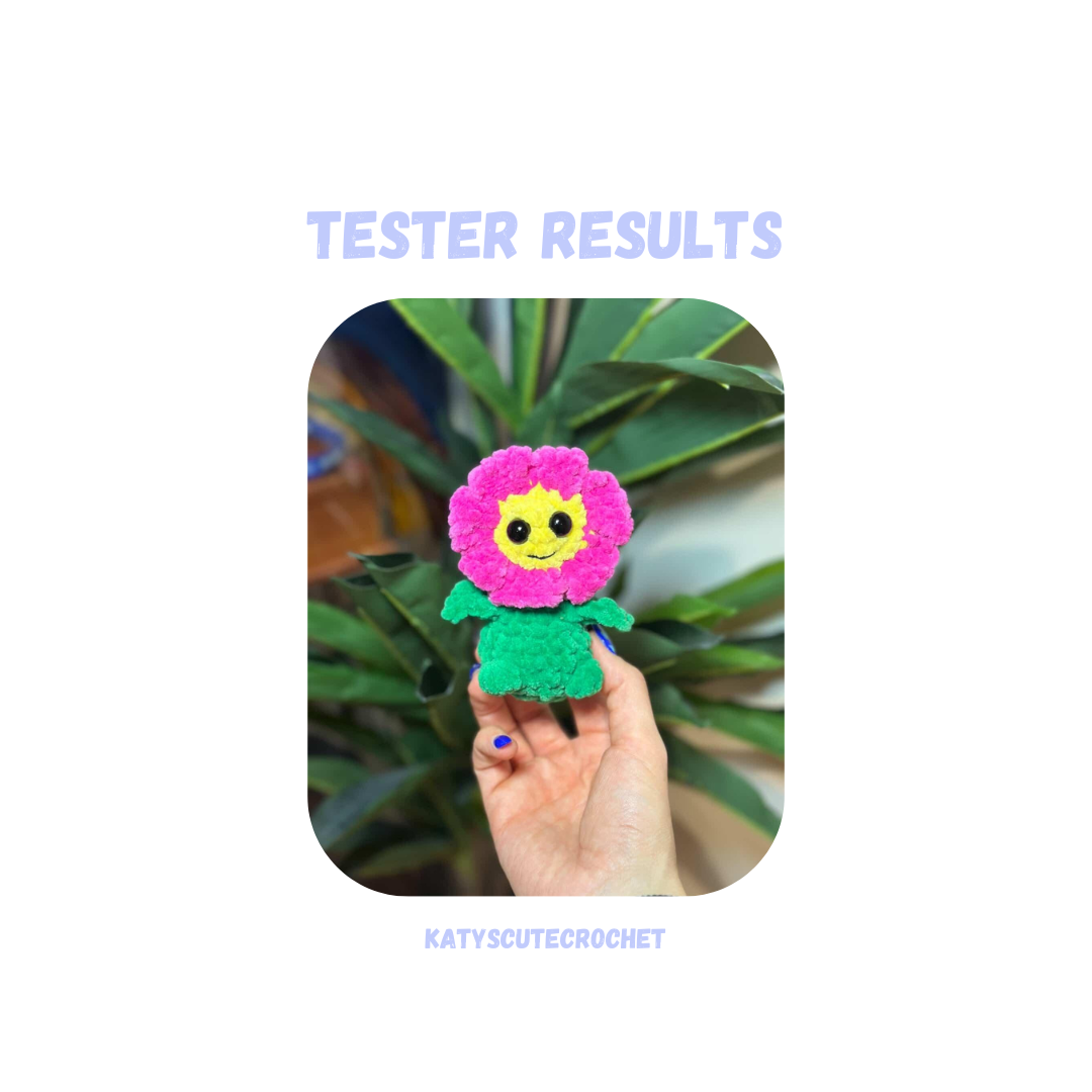 Mini Flower Duo Crochet Pattern LOW SEW