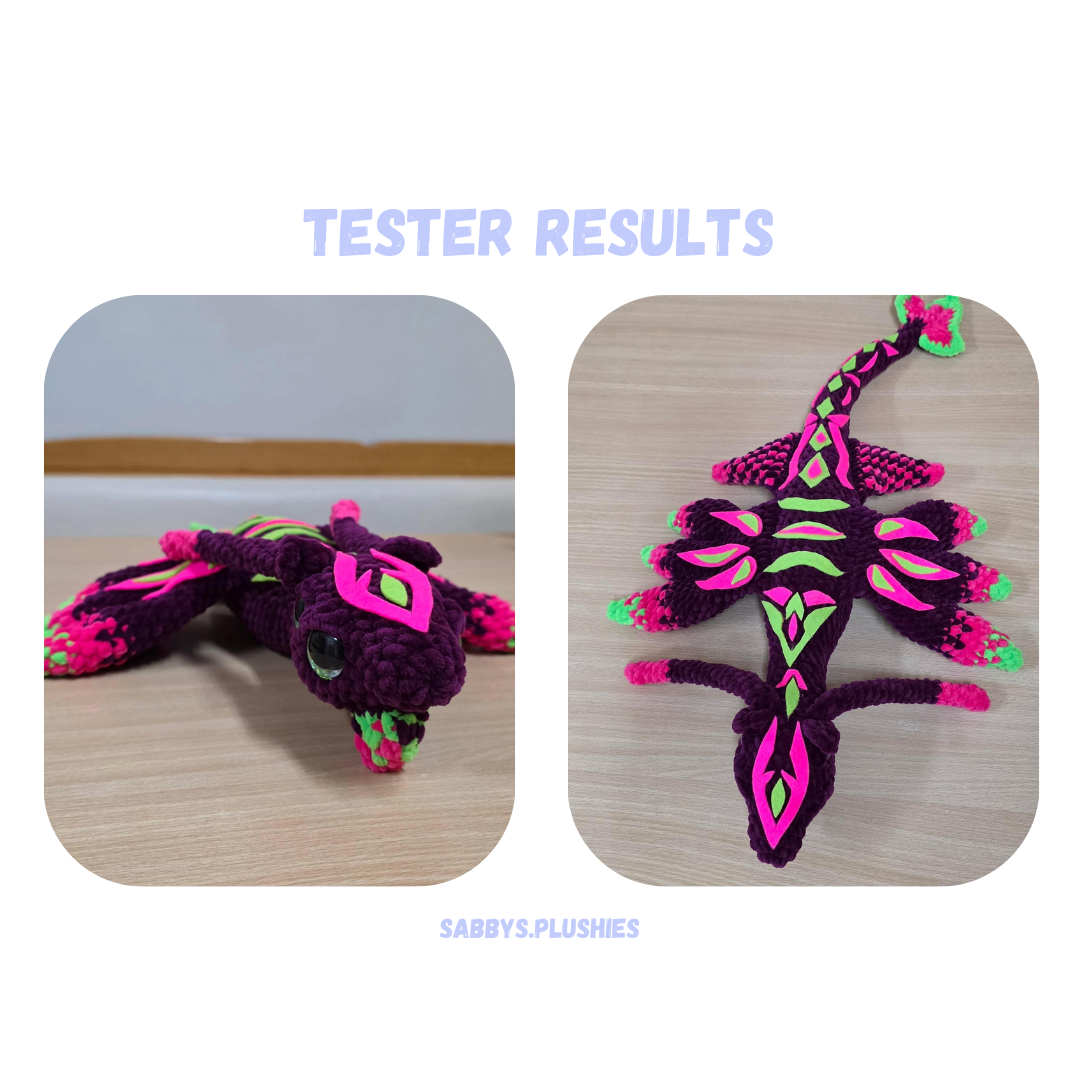 Low Sew Predator Dragon Crochet Pattern