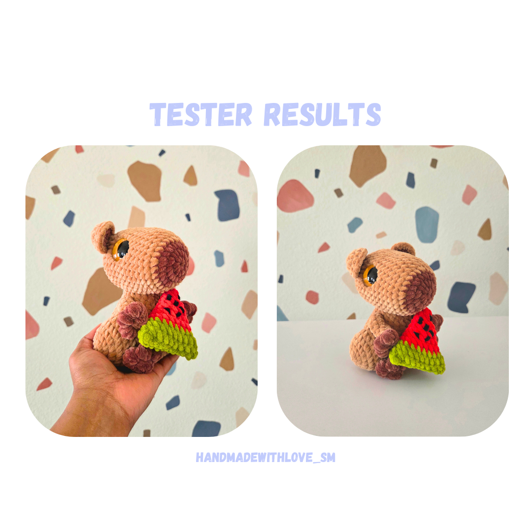 Capybara with Outfits Crochet Pattern