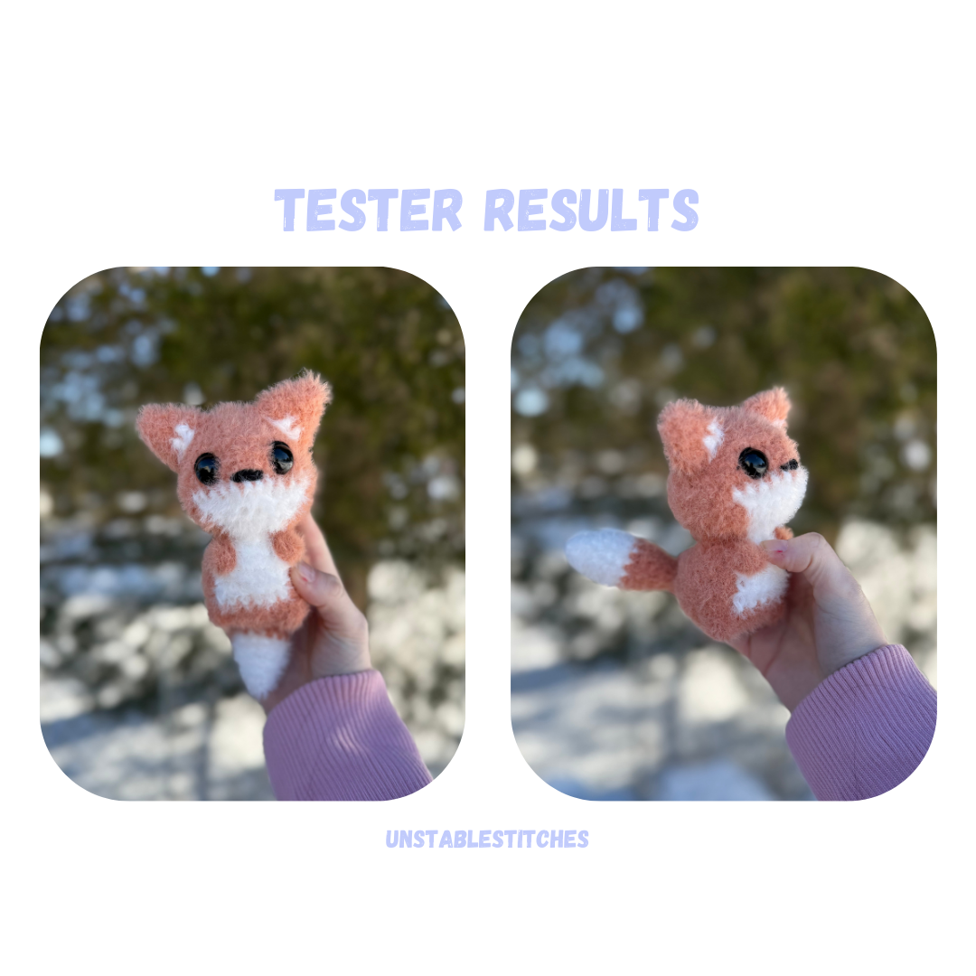 Fox Crochet Pattern Low Sew