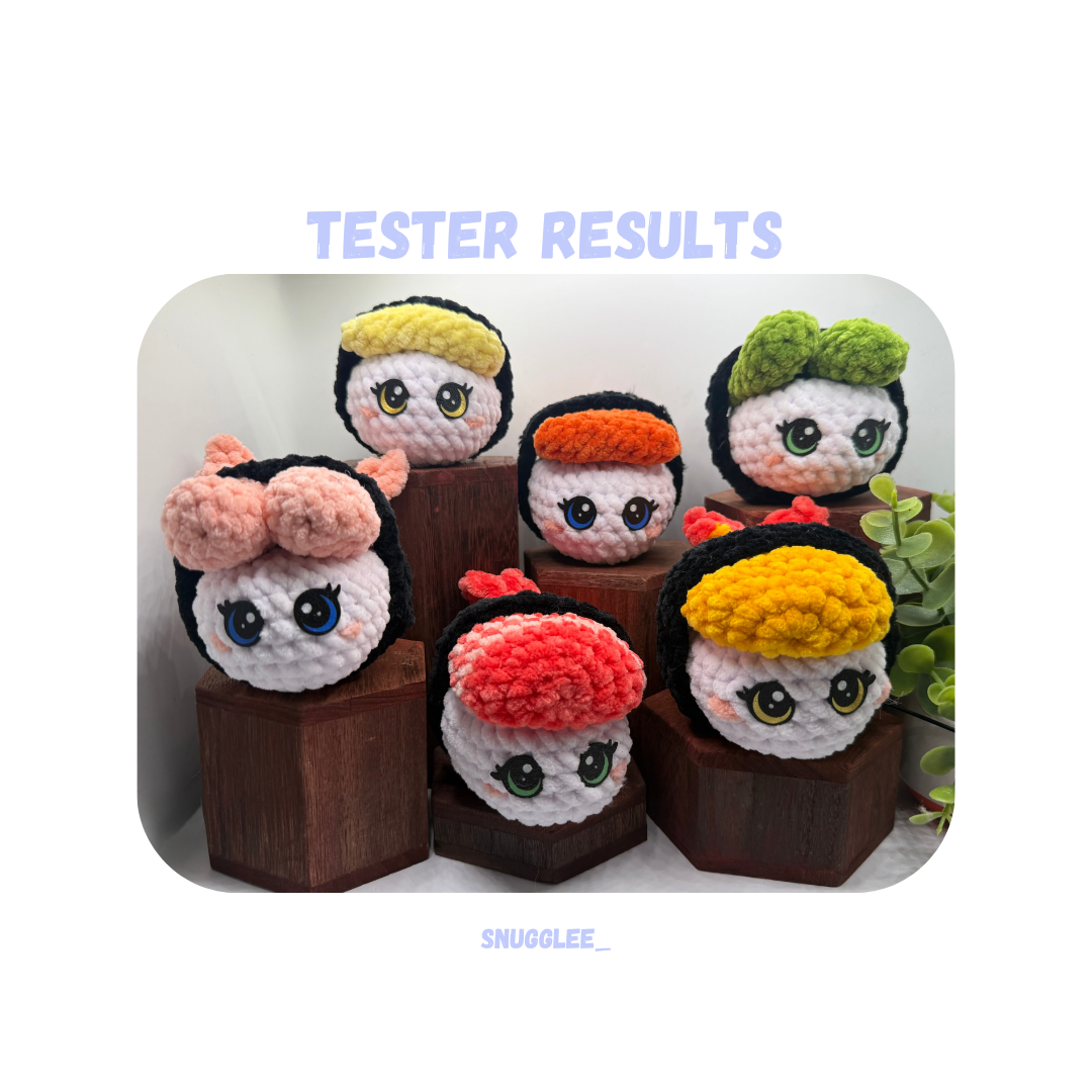 6 in 1 Sushi Pattern No Sew