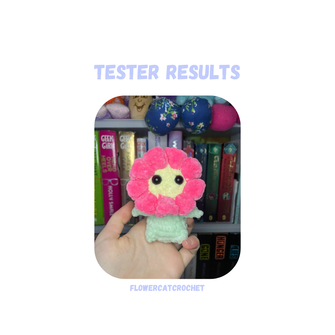 Mini Flower Duo Crochet Pattern LOW SEW