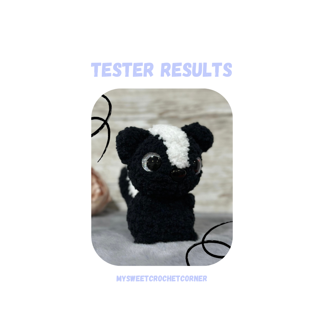 Skunk Crochet Pattern Low Sew