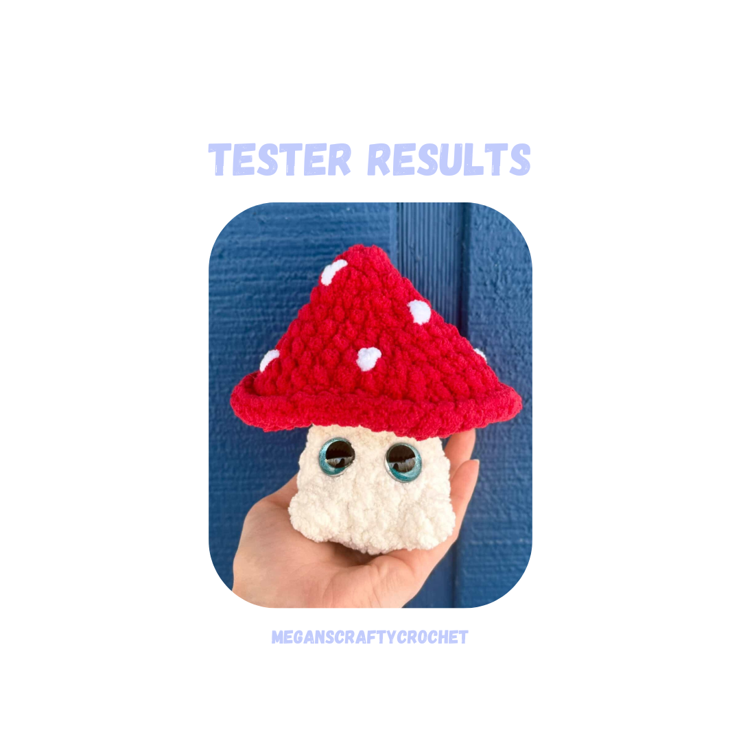 Mini Mushroom Crochet Pattern NO SEW
