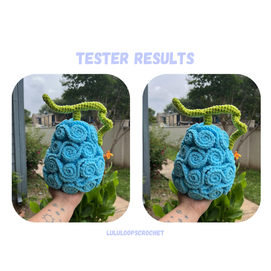 Tremble Fruit Crochet Pattern / 2 in 1 Pattern: Low Sew and Sew Option