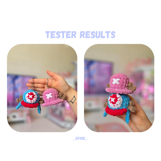 Pirate Reindeer Keychains Crochet Pattern LOW SEW Bundle