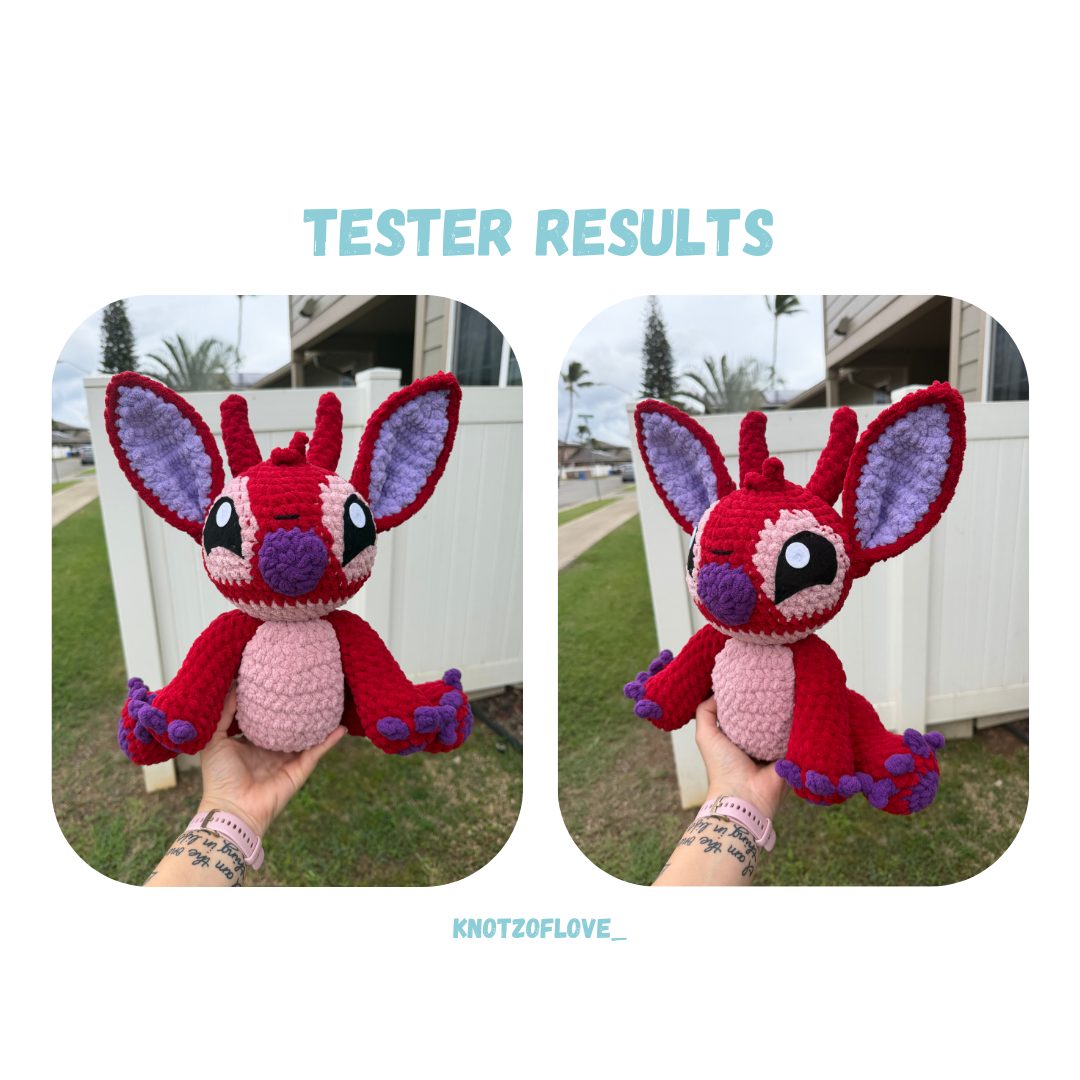 Red Kauai Monster Crochet Pattern