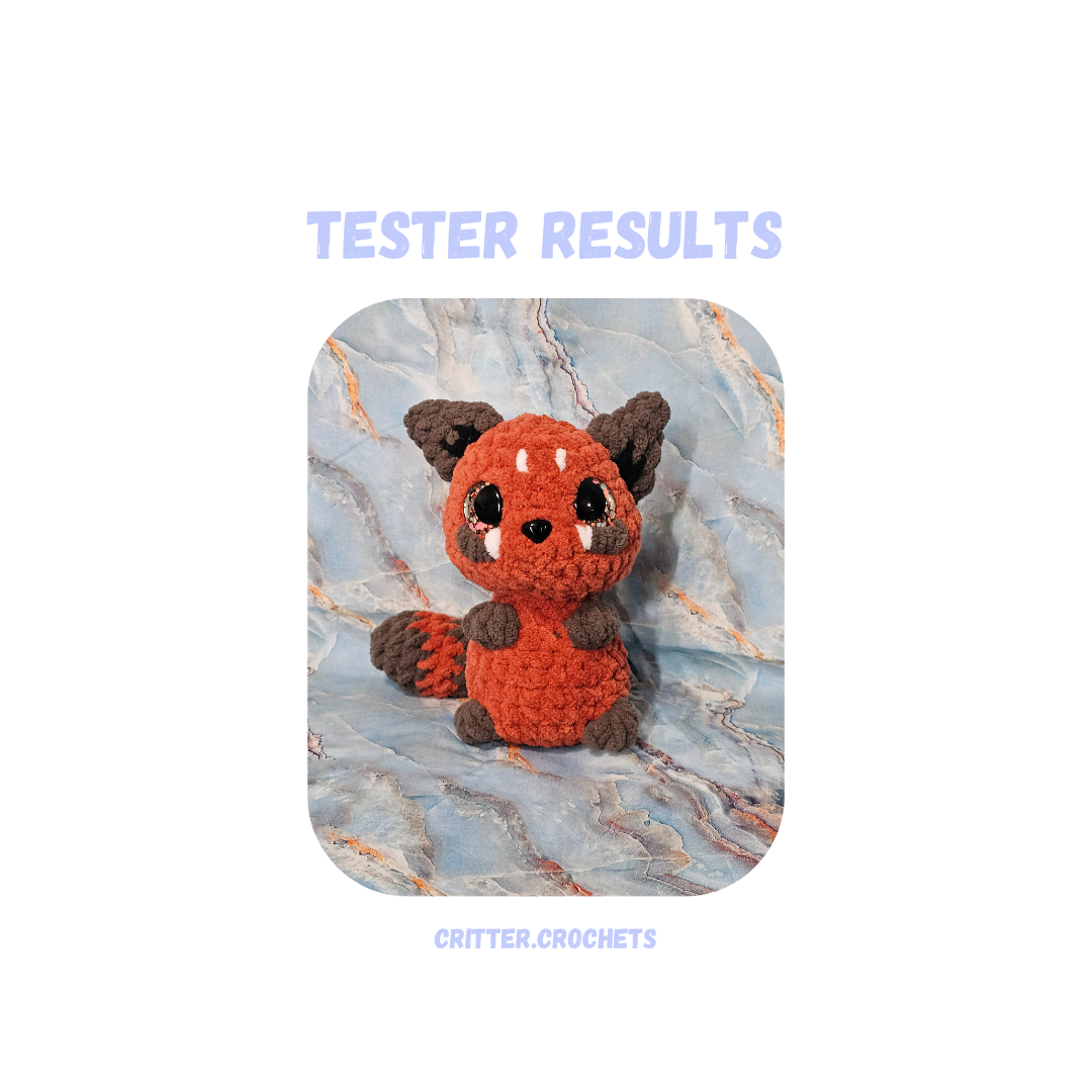 Red Panda Crochet Pattern Low Sew