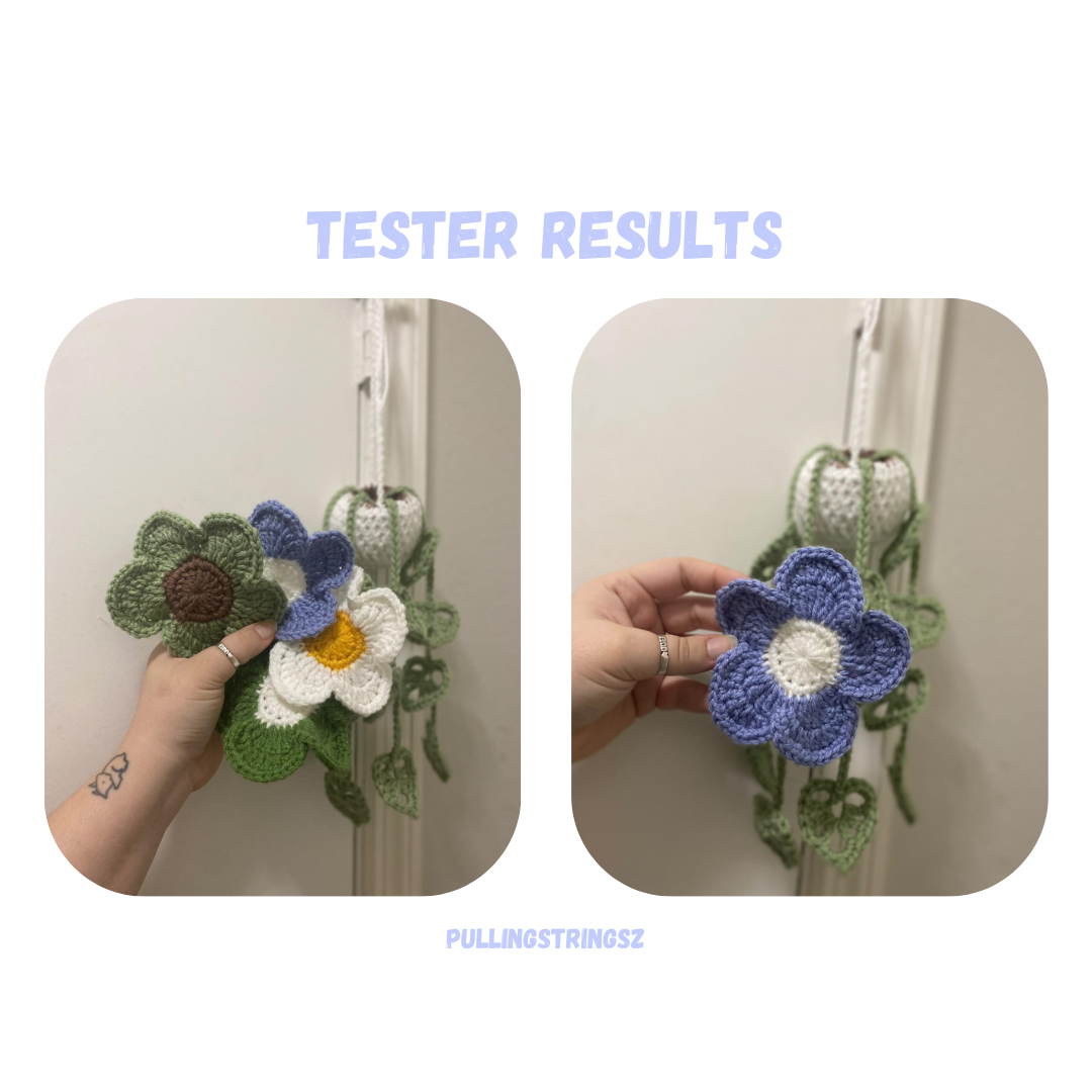 Flower Coaster Crochet Pattern NO SEW