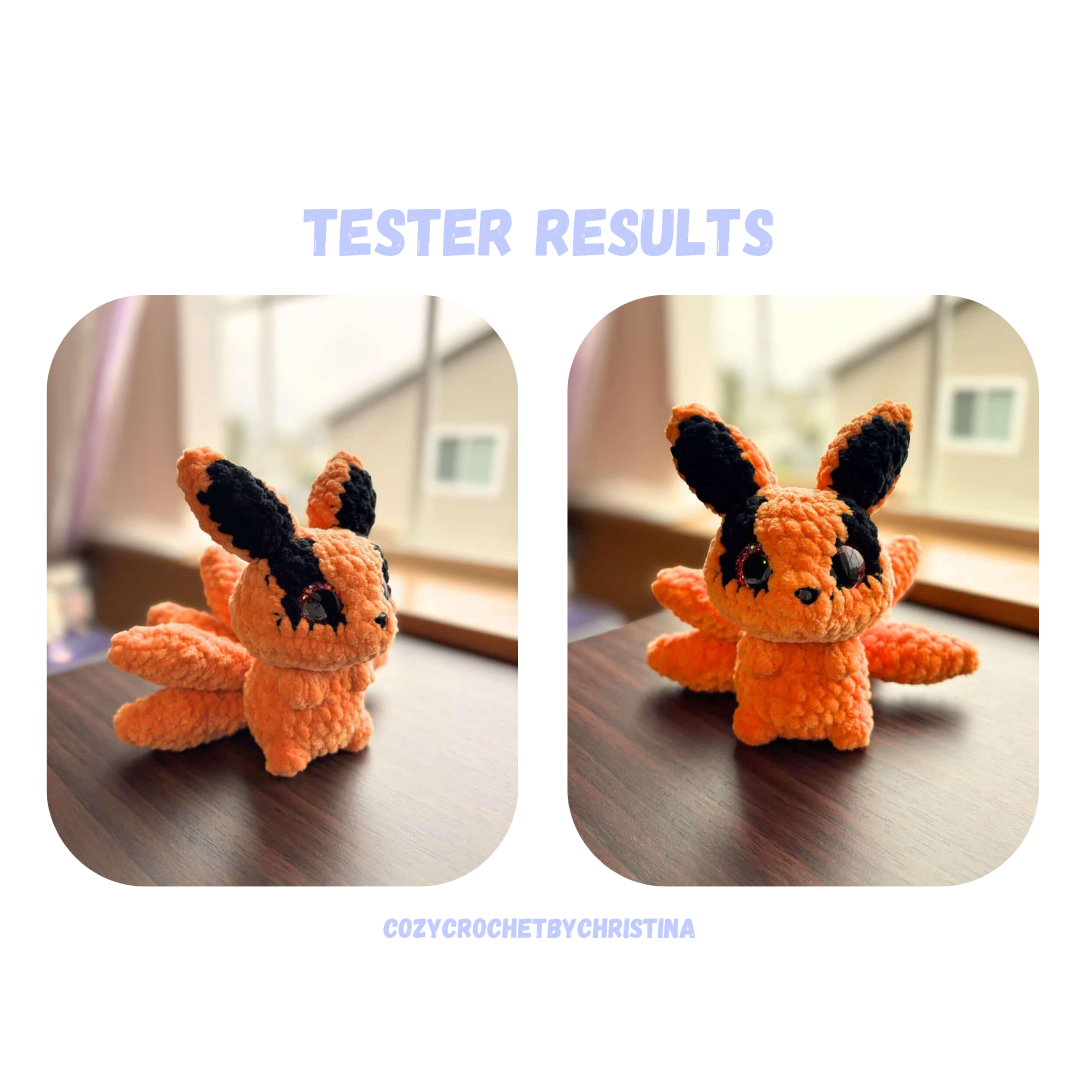 Anime Fox Crochet Pattern Low Sew