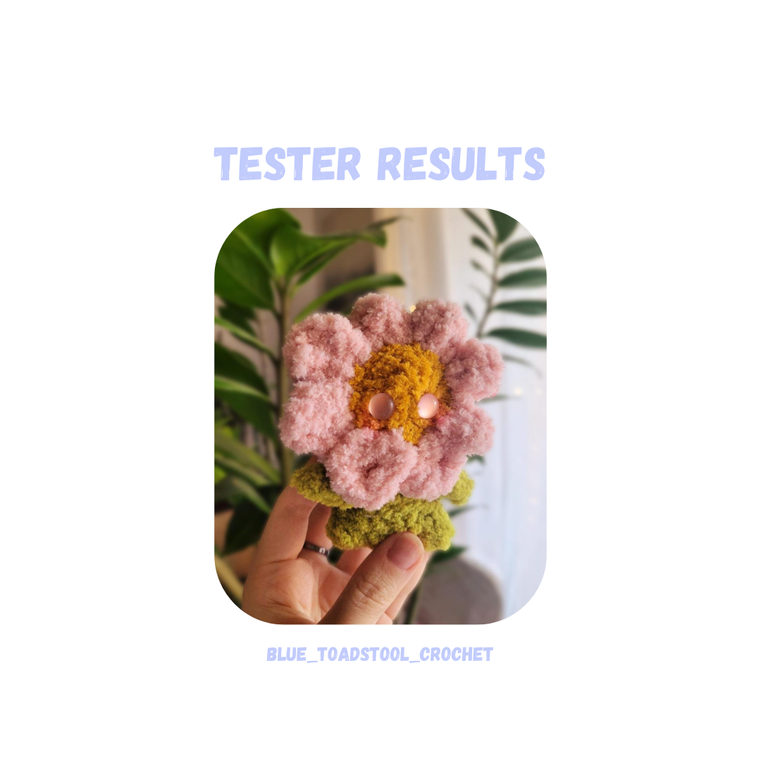Mini Flower Duo Crochet Pattern LOW SEW