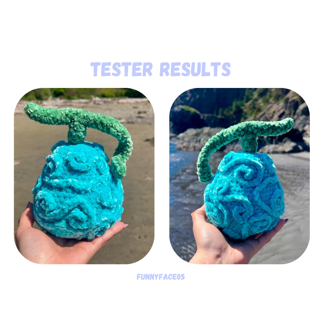 Tremble Fruit Crochet Pattern / 2 in 1 Pattern: Low Sew and Sew Option
