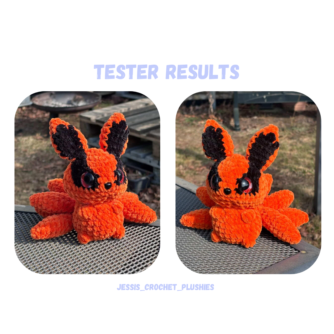 Anime Fox Crochet Pattern Low Sew