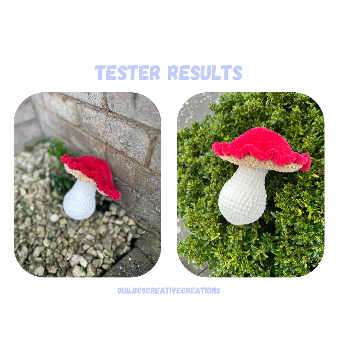 Cozy Mushroom Crochet Pattern LOW SEW