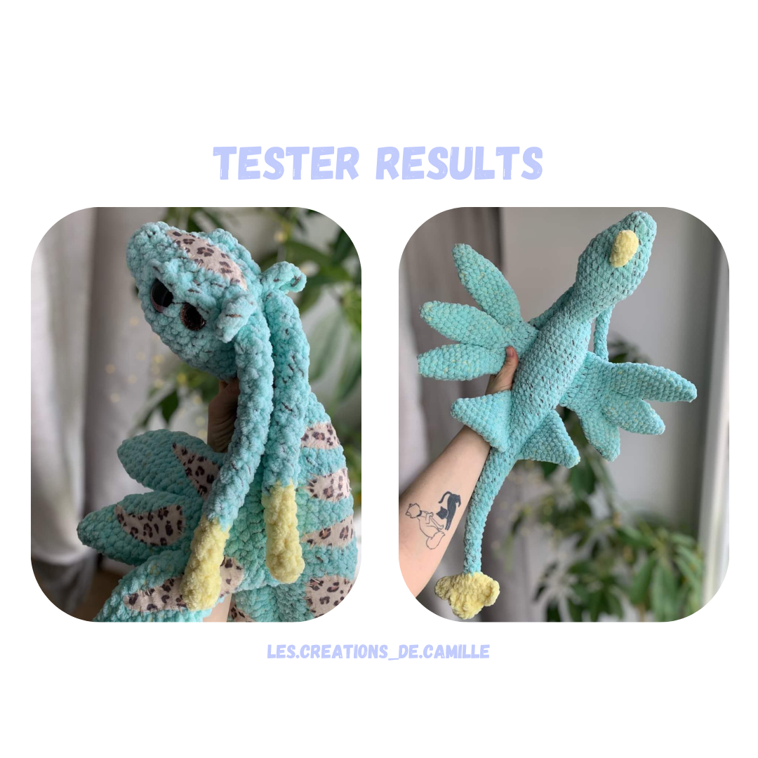 Low Sew Predator Dragon Crochet Pattern