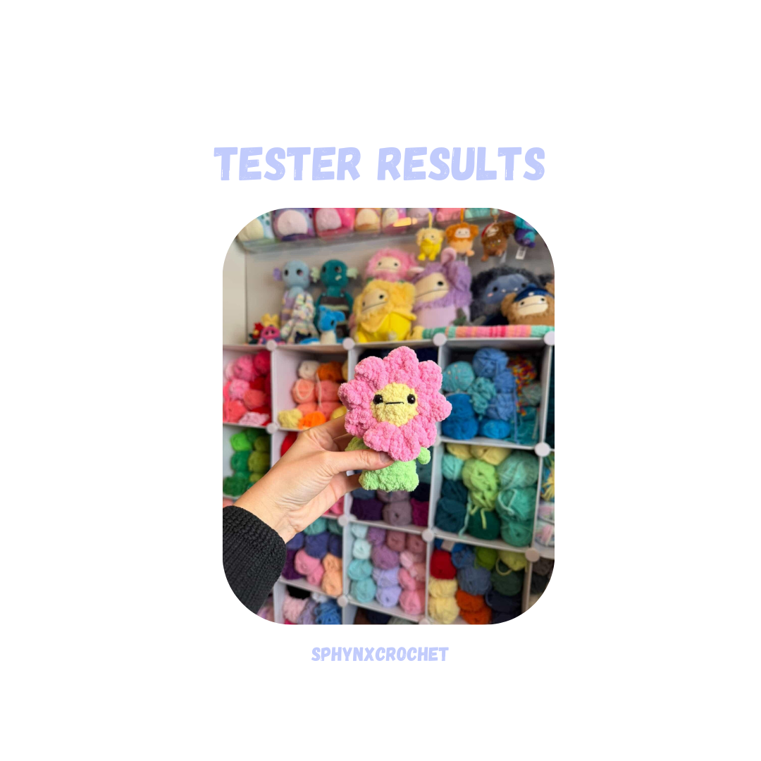 Mini Flower Duo Crochet Pattern LOW SEW