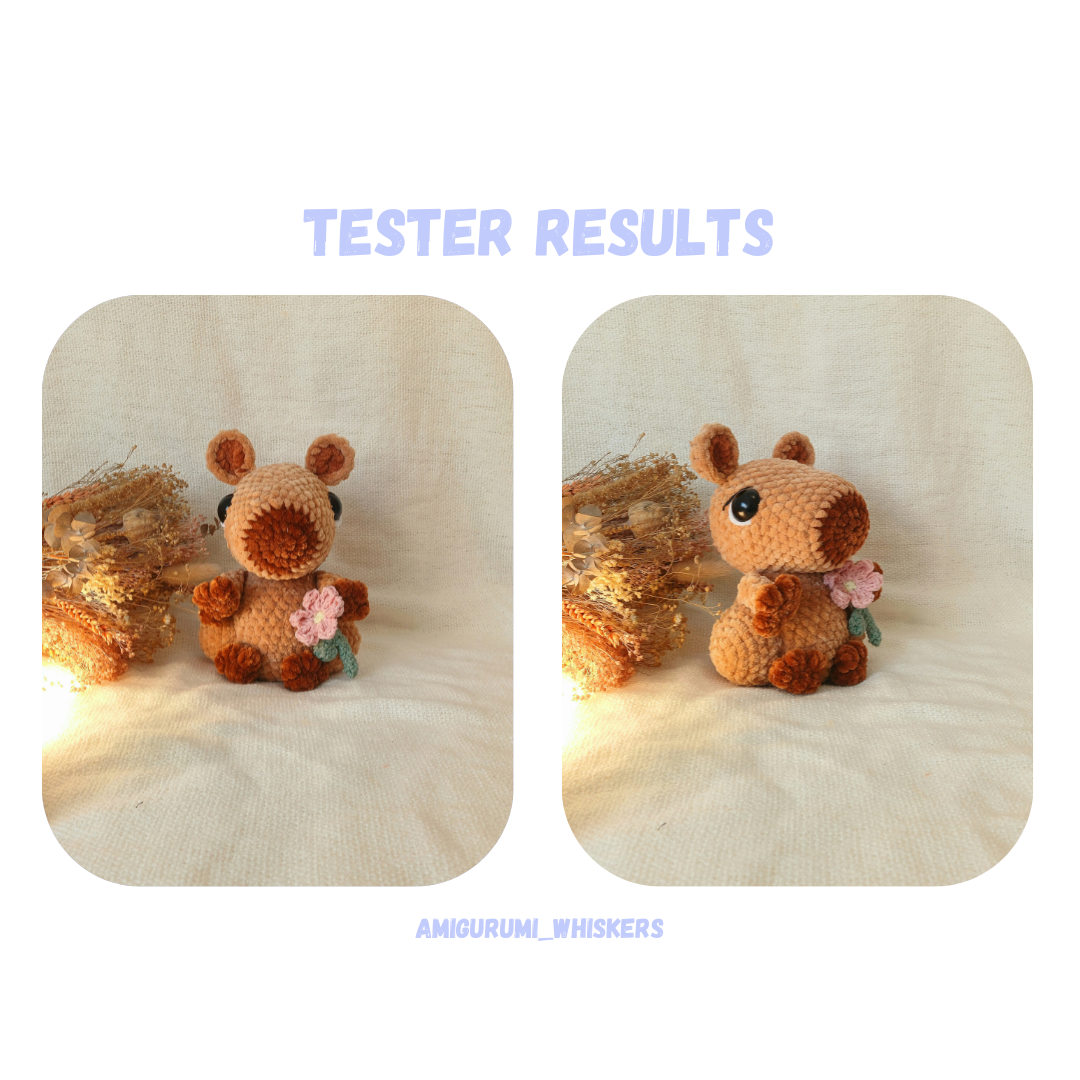 Capybara with Outfits Crochet Pattern