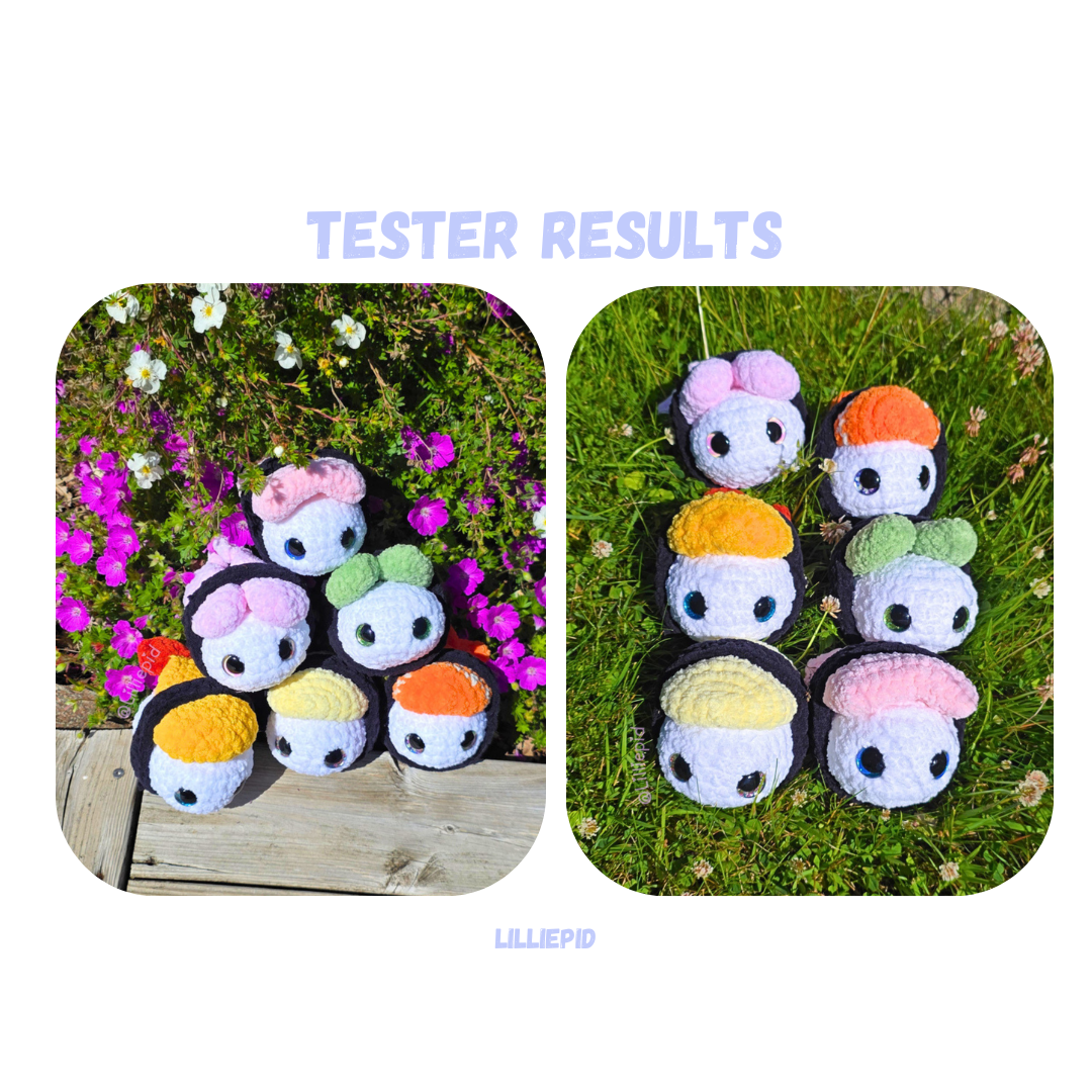 6 in 1 Sushi Pattern No Sew