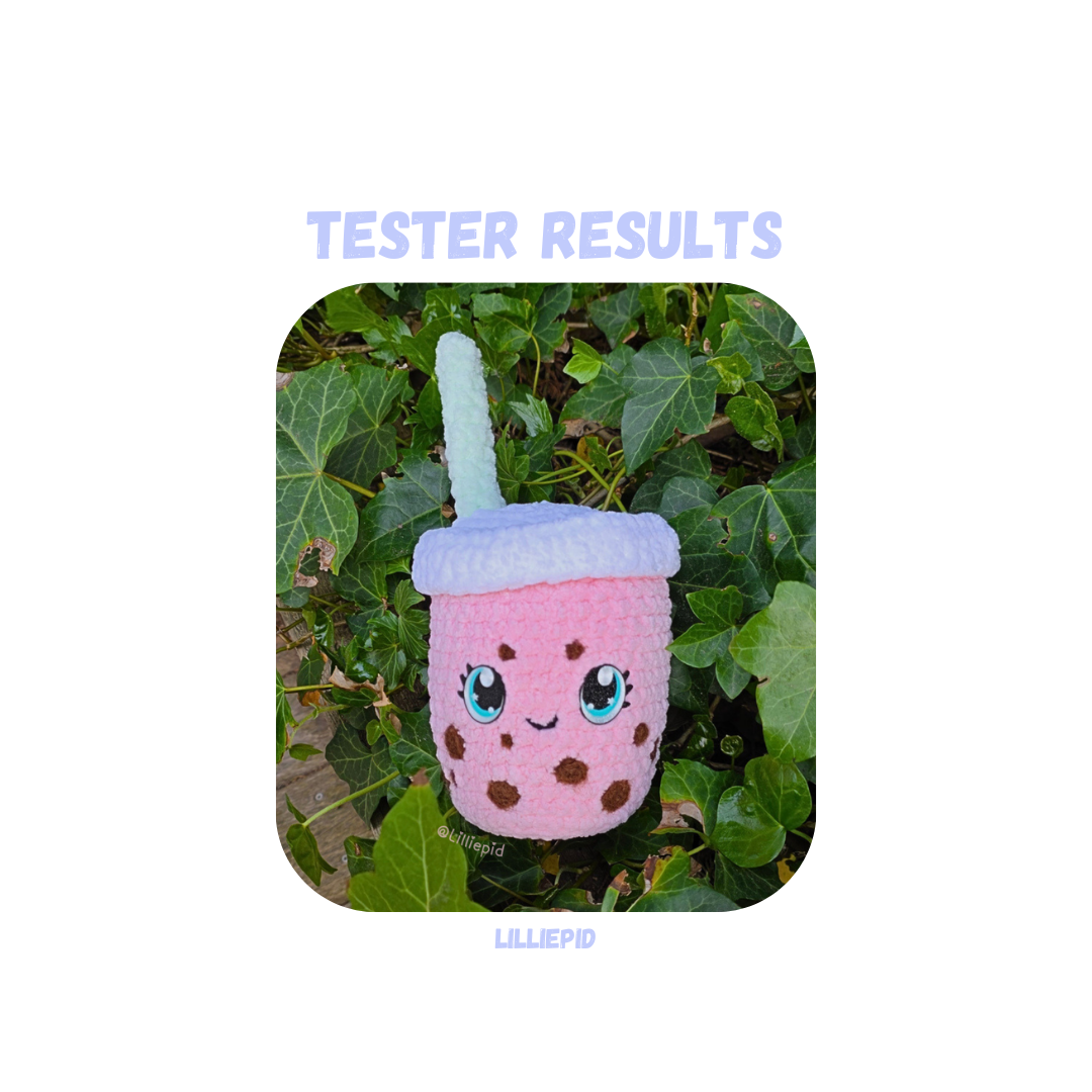 Bubble Tea Crochet Pattern Low Sew