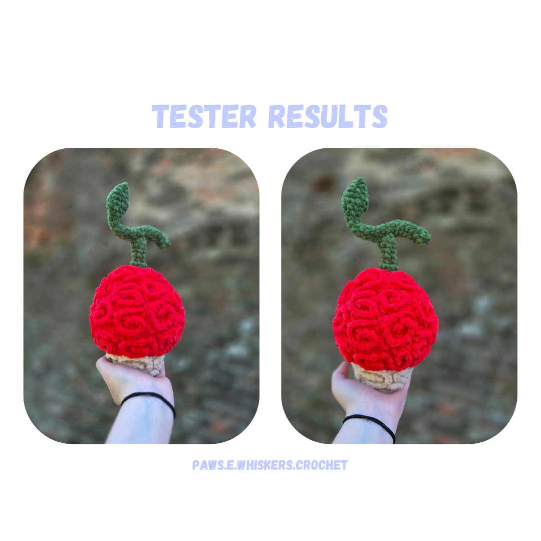 Reindeer Fruit Crochet Pattern / 2 in 1 Pattern: Low Sew and Sew Option