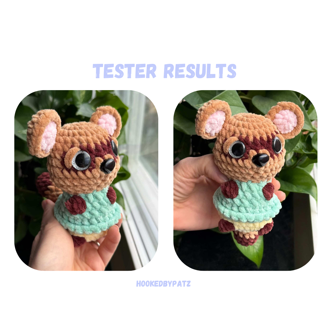 Gaming Tanuki Crochet Pattern Low Sew