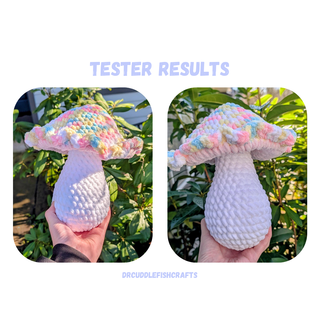 Cozy Mushroom Crochet Pattern LOW SEW