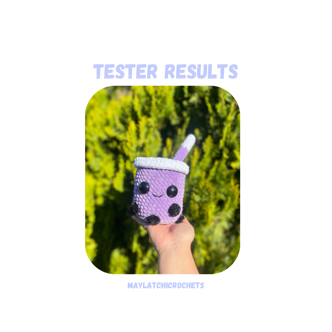 Bubble Tea Crochet Pattern Low Sew