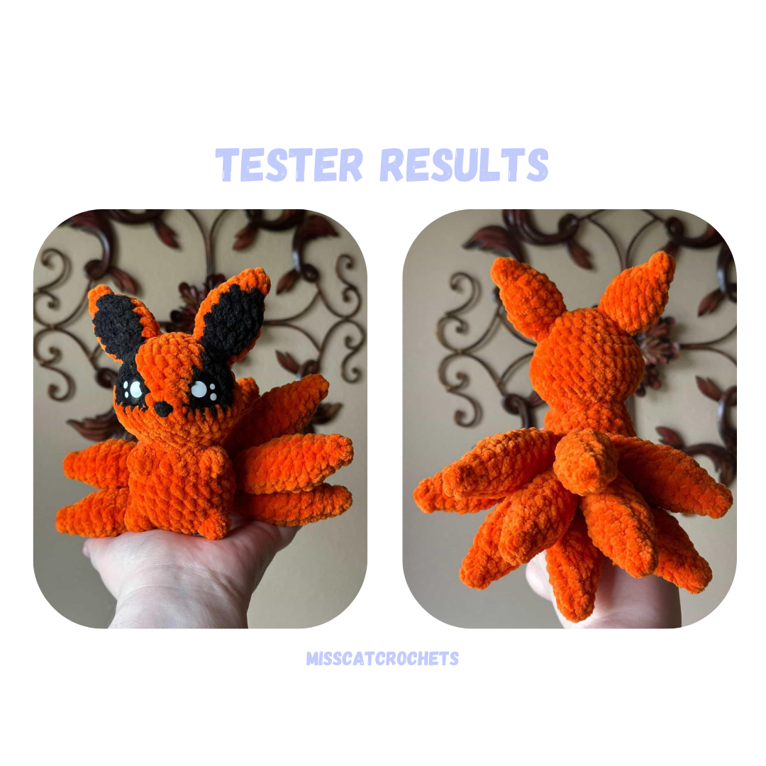 Anime Fox Crochet Pattern Low Sew
