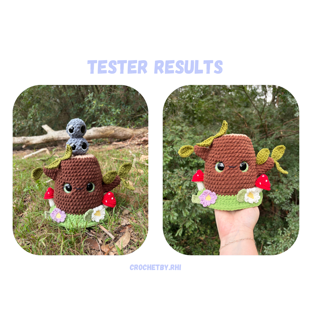 Tree Stump Buddy Crochet Pattern