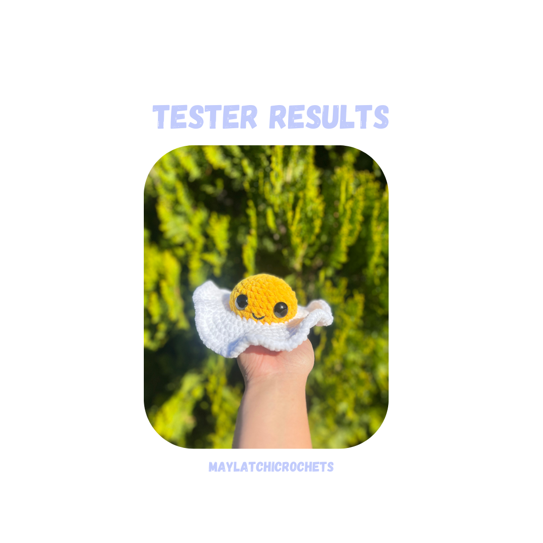 Fried Egg Crochet Pattern No Sew