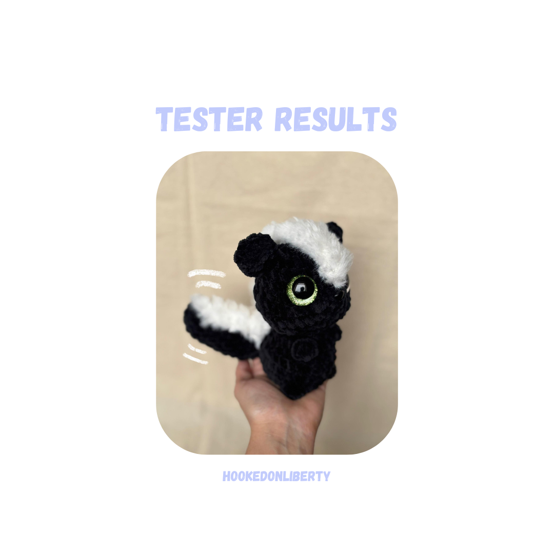 Skunk Crochet Pattern Low Sew
