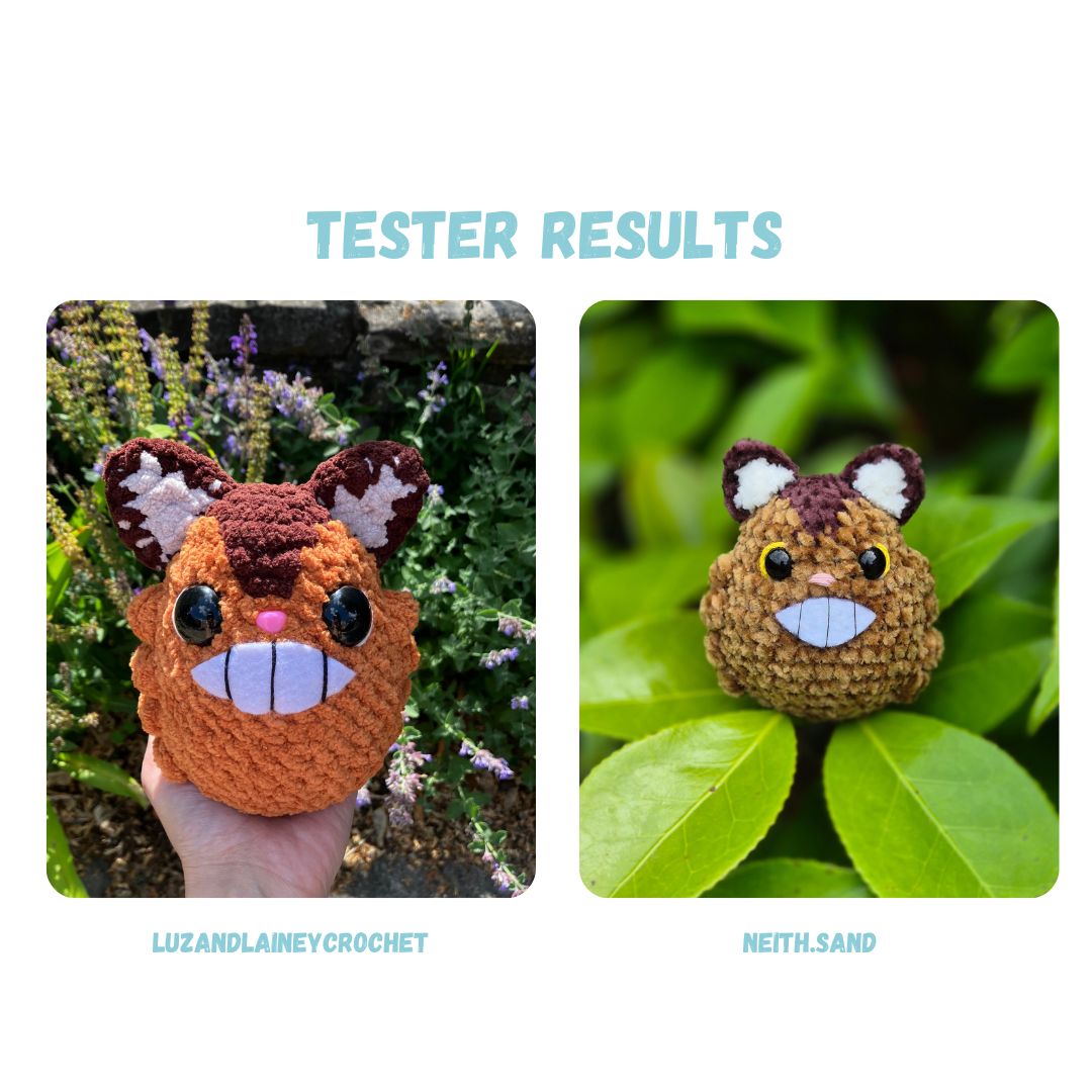 Chibi Catbus Crochet Pattern LOW SEW