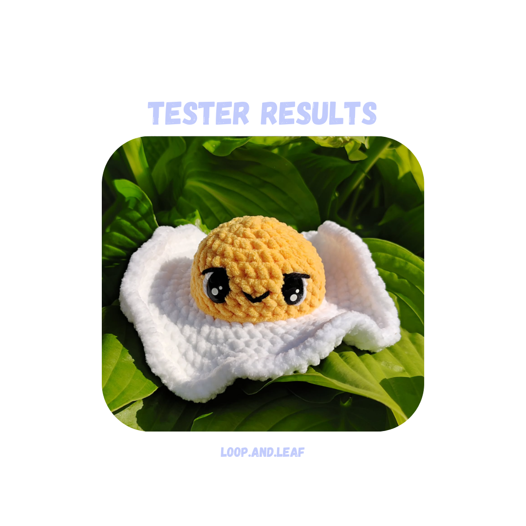 Fried Egg Crochet Pattern No Sew