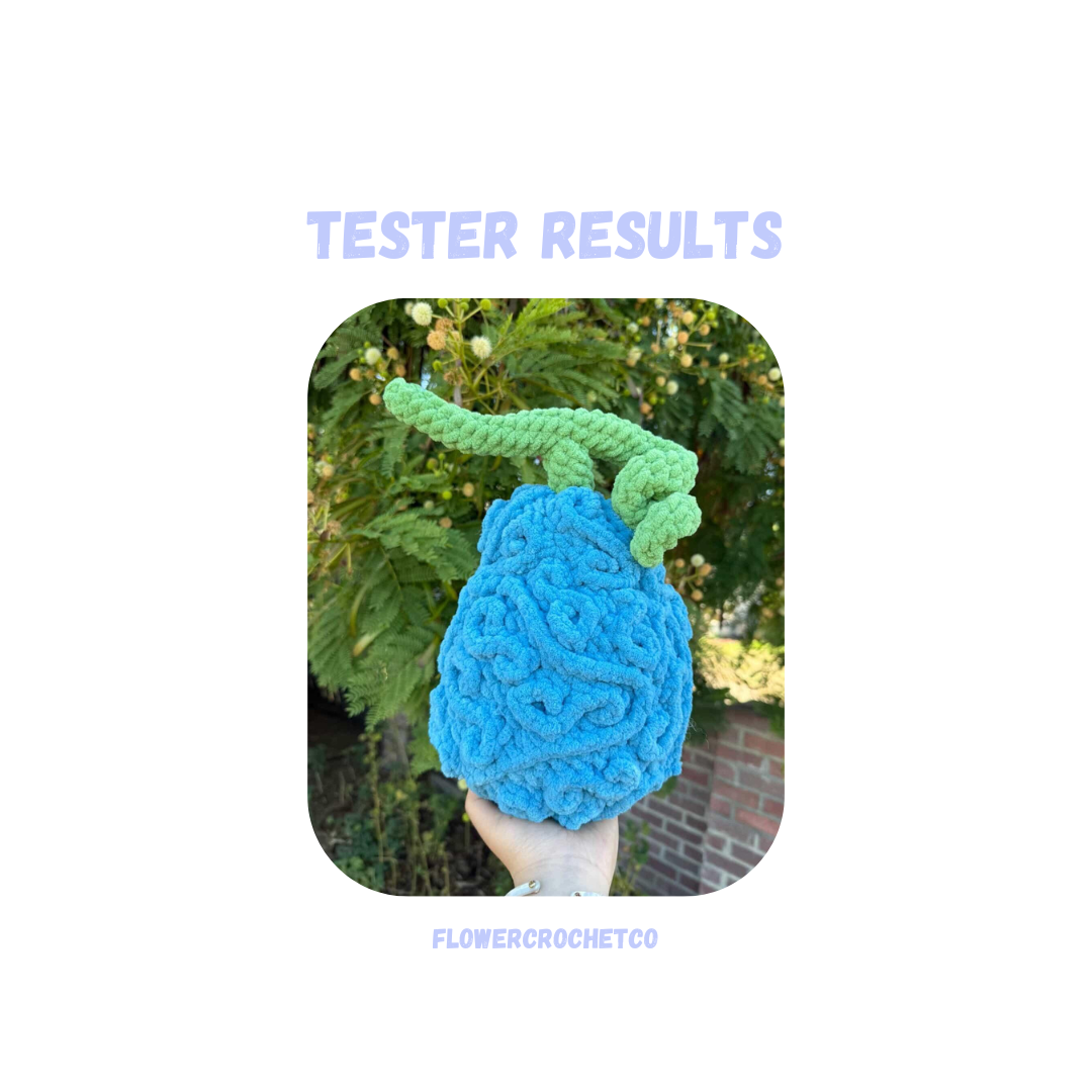 Tremble Fruit Crochet Pattern / 2 in 1 Pattern: Low Sew and Sew Option
