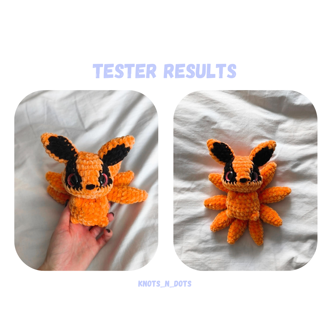 Anime Fox Crochet Pattern Low Sew