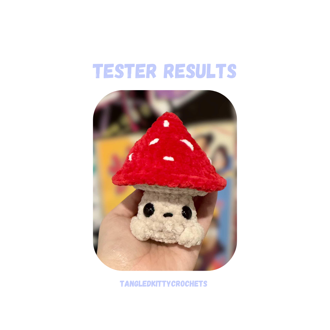 Mini Mushroom Crochet Pattern NO SEW