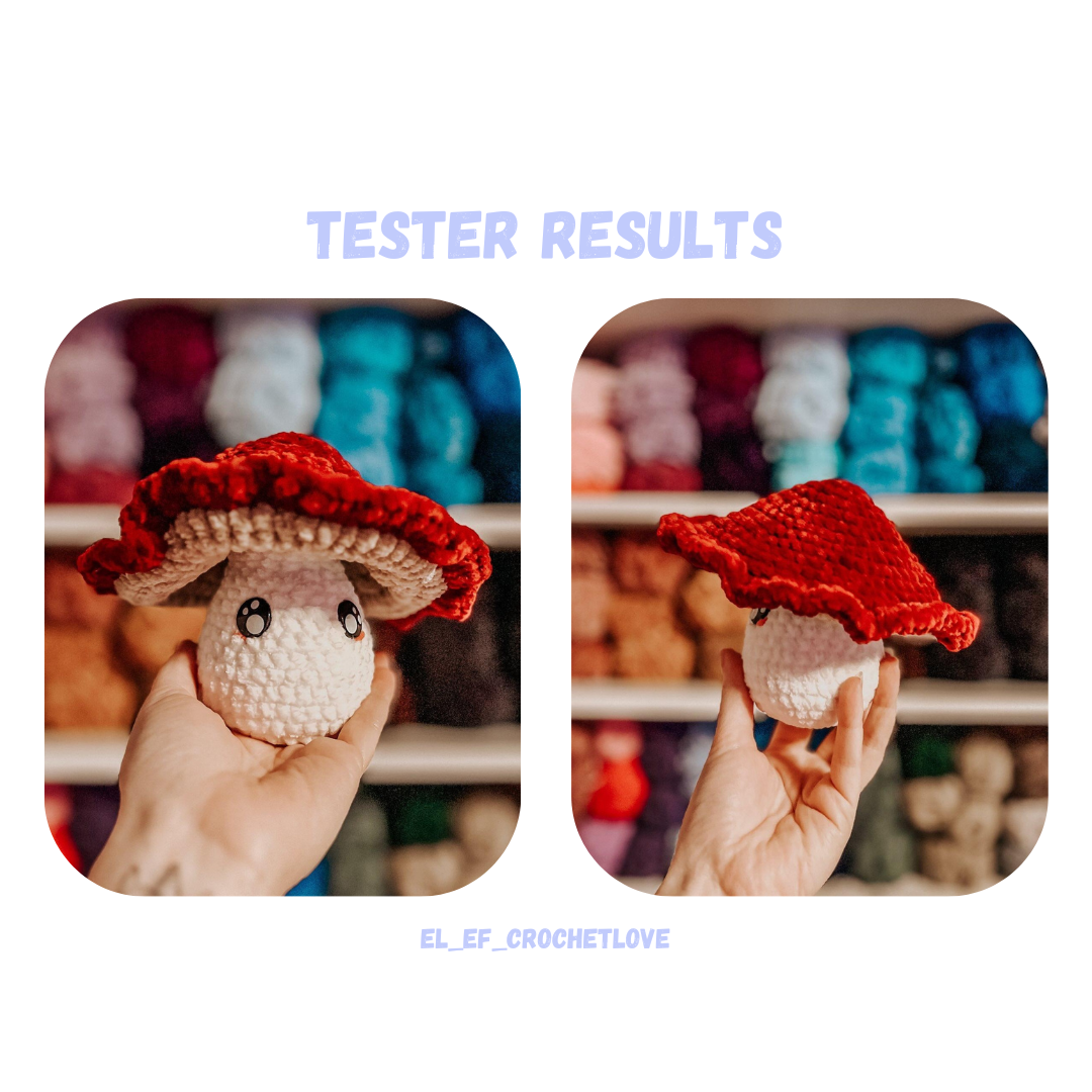 Cozy Mushroom Crochet Pattern LOW SEW