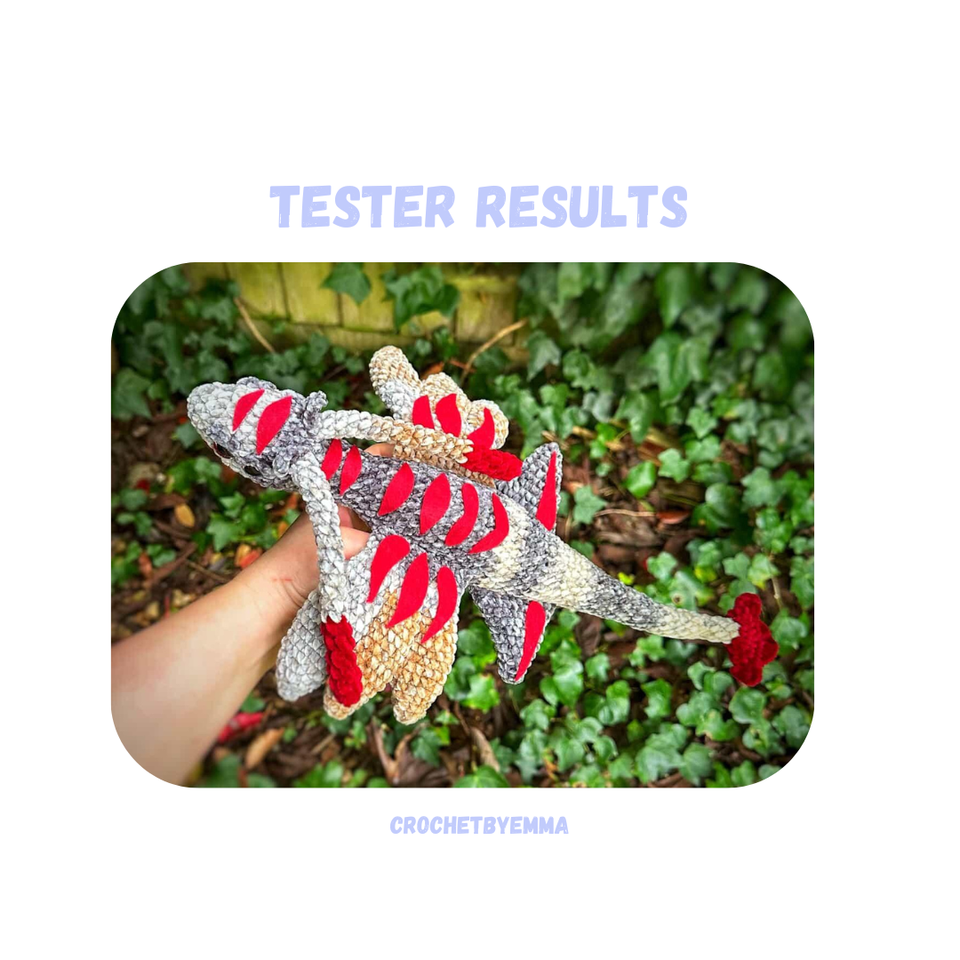 Low Sew Predator Dragon Crochet Pattern