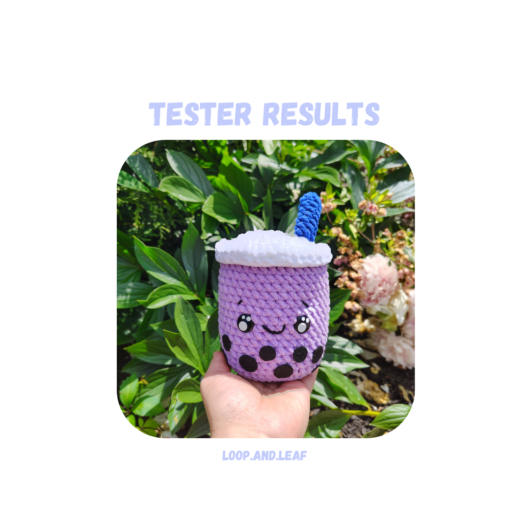 Bubble Tea Crochet Pattern Low Sew