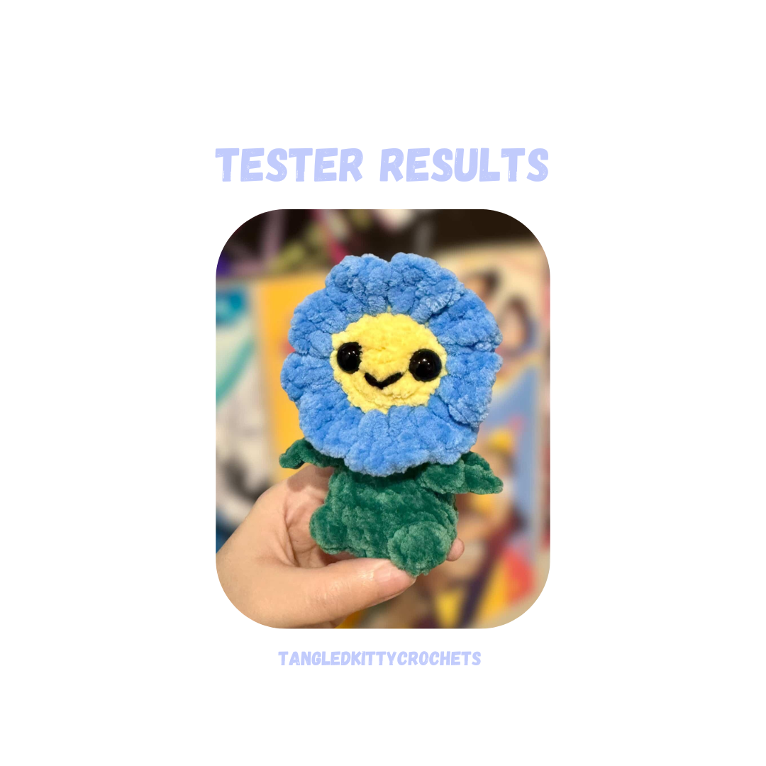 Mini Flower Duo Crochet Pattern LOW SEW